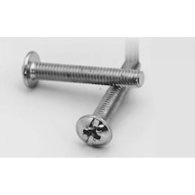 Yuvarlak Yıldız Başlı Rysb Kulp Vidası, Civata M4x22 - 50 Adet Standart