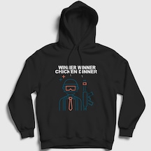 Presmono Unisex Neon Pubg Kapüşonlu Sweatshirt Siyah