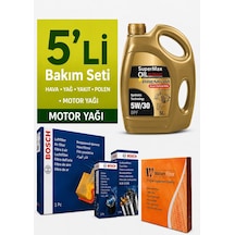 Bosch Volkswagen Caddy 2.0 Dizel Filtre Bakım Seti-supermax Oil 5w30 5lt 2015-2020 5 Li