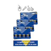 Longlife Power Alkalin Aaa İnce Kalem Pil 24 Adet