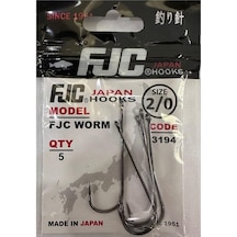 Fjc 3194 No:2/0 Fjc Worm Olta İğnesi 5 Adet