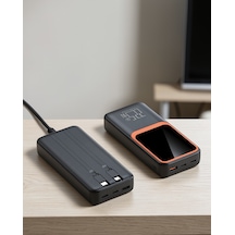 20000 Mah Powerbank Çok Kablolu Hızlı Şarj Destekli 22.5w Çok Renkli