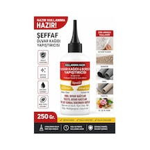 Hazır 250 Gr Şeffaf Duvar Kağıdı Tutkalı Bordür Vinil Tekstil El İşi Yapıştırıcısı