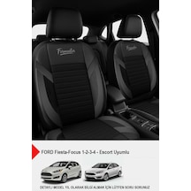 Formentor Tay Tüyü Oto Koltuk Kılıfı Ford Focus-fiesta-escort Uyumlu Carbon