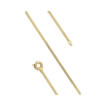 14 Ayar Altın Omega Kilit Detaylı Balıksırtı Bileklik 2,50 Mm Beyaz Beyaz Altın