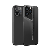 Apple iPhone Uyumlu 14 Pro Max Kılıf Ultra İnce Kamera Korumalı Sert Rubber Pazarplus Procase Kılıf Siyah