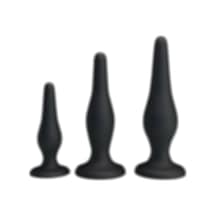 Truva Shop Pretty Love Beginner'S Anal Kit 3 Farklı Boyda Vantuzlu Lüks Anal Plug Set