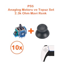 10 Adet Ps5 Analog Motoru Ve Başlık Topuz Set