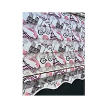 Genç Odası Için Eyfel Kulesi Paris Desenli Zebra Stor Perde Beyaz - 107270025 Beyaz