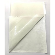 Bsn Tela 1x1 Metre 50 Micron - Çift Taraflı Yapışkan Tela - Arma Yapıştırma Telası - Laminasyon Telası - Dikiş Nakış Telası - Ütü İle Yapıştırılan Tela - Kağıtlı Tela
