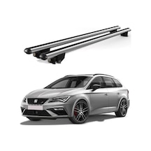 Kanca Seat Leon X-perience 2013-2020 Uyumlu Gri Kilitli Ara Atkı 110cm Port Bagaj Tavan Barı
