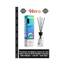 Premium Ferahlatıcı Esans Ev İçin Koku Aurora Drift Bambu Çubuklu Oda Kokusu - 110 Ml - Cam Şişe Diğer