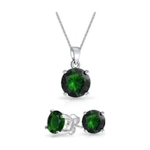 Gümüş Zümrüt Tektaş Set