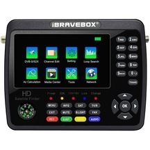 Cbtx İbravebox V10 Finder Max+ 4,3 İnç Ekran Dijital Uydu Sayacı Sinyal Bulucu, Dvb-s/s2/s2x Ahd Desteği, Fiş Tipi: Ab Fişi Siyah