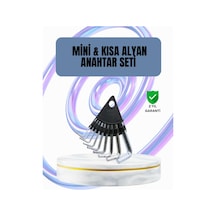 9 Parça Alyan Anahtar Seti Altıgen Uçlu Mobilya Ve Tamir İçin 04148373