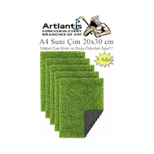 Yapay Çim A4 20x30 Cm 5 Adet A4 Boyutunda Maket Çim Dekorati Yapay Çim Halı Teraryum Suni Çim Standart