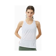 Salomon Sense Aero Singlet Gfx Kadın Beyaz Koşu Atlet Lc2188200