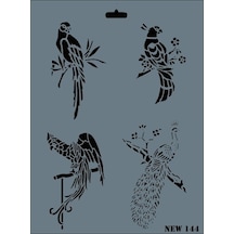 Rich New Seri N-144 Stencil 35X25 Cm