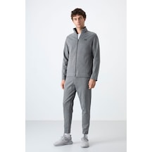 Tommy Life Carlos Gri Melanj Standart Kalıp Erkek Eşofman Takım - 85209 GRİ MELANJ