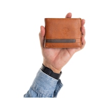Newish Polo Erkek Suni Deri Minimal Cüzdan Ve Kartlık - New414 Taba-kahve