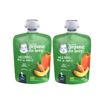 Gerber Organik Muzlu ve Havuçlu Balkabağı Püresi 2 x 90 G