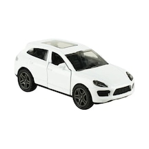 Die Cast Metal Çek Bırak Beyaz Suv
