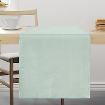 Schafer Home Bianca Keten Polyester Runner 40x160 Cm 1 Parça-mint Yeşili Yeşil