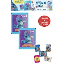 2 Paket Panini Stitch Süper Scrapbook Çıkartma 10 Adet Sticker