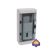 Cetsan Monofaze Sayaç Kutusu Ip65 5 Sigorta - Şeffaf Pm.0854-1
