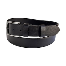 Süzer Deri Battal Boy Hakiki Deri 4 Cm. Tokalı Düz Model Spor Erkek Kemer Siyah Siyah