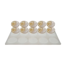Epoksi Silikon Kalıp Çoklu Magnet Kalıbı Düz Yuvarlak Seri Döküm N11.2245
