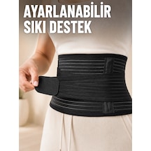 Elastik Bel Destek Korsesi Ayarlanabilir Cırtlı Sıkma Bantlı Bel Kemeri