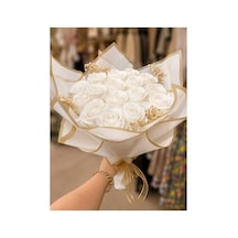 Buket Hediyelik Yapay Beyaz Gül Beyaz - 889511554 Beyaz