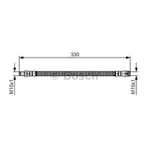 BOSCH 1987481394 FREN HORTUMU; ARKA. 330.00 MM