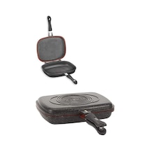 Schafer Double Grill Pan 34 CM Çift Taraflı Kare Izgara Tava