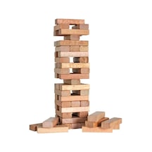 Doğal Ahşap Denge Oyunu Kule Oyunu 54 Parça Jenga