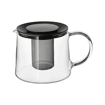 Sumuhome Rıklıg Pratik Cam Demlik 1.5 Lt Siyah - Şeffaf