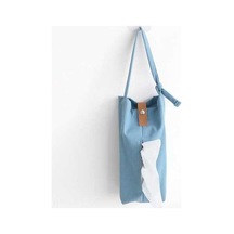 Besthome1 Mavi Kumaş Havlu Kutusu - Otomobil Salon İçin Askılı Desenli, Dayanıklı Kumaş, Özel Logo Tasarımı