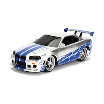 1:16 Fast & Furious Kumandalı Brian's Nissan Skyline Gt-r Turbo Araba Gümüş