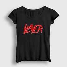 Presmono Kadın Solo Logo Slayer T-Shirt