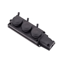 Kauçuk Üçlü Grup Priz 220v 16 A Konza