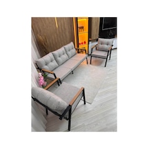 Houseart Bella 3+1+1 , Balkon, Bahçe - Cafe , Teras , Metal Kanepe Koltuk Takımı ,çay Seti