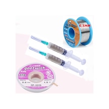 Flux Lehim Toplama,lehim Emme Tel 2,0mm Ve Lehim Teli 05mm 4in1