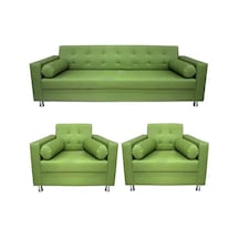 Koltukstilim Jade Üçlü Oturma Grubu Yeşil
