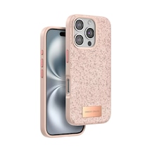 Onegif Apple iPhone Uyumlu 16 Pro Max Bright Simli Kapak - Pembe Bzsxx00 1