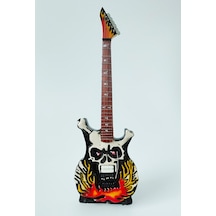 El Yapımı 1/4 Ölçek Minyatür Elektro Gitar Esp George Lynch