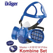 Drager  X-Plore 3300 Yarım Yüz Gaz Maskesi + Abek1 Filtre Set