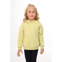 Toontoy Kız Çocuk Baskılı Sweatshirt Açık Yeşil