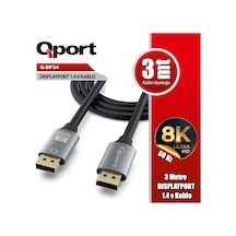 Qport Q-dp34 3m Displayport 1,4v Kablo-189572