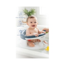 Babyjem Yandan Açılır Banyo ve Mama Oturağı İndigo Mavi